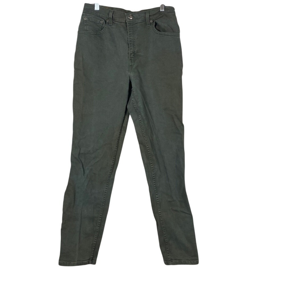 Levi's vintage 550 relaxed fit tapered leg faded green denim 28 mom jeans